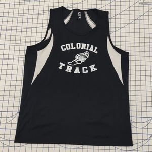 GTM Sportswear Colonial Track Jersey L Black/White